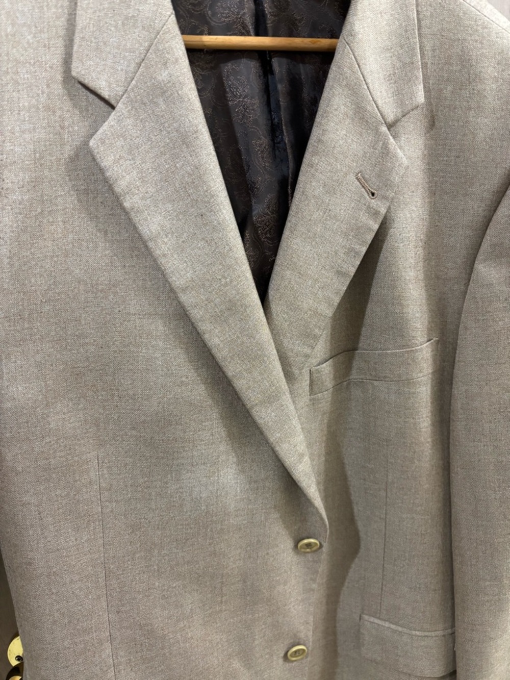 Men's Light Taupe Sport Coat Blazer - Unbranded